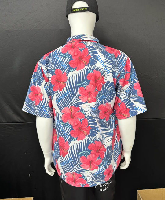 120GSM Milk Silk Sport Polo Shirt Full Button (Full Dye Sublimation) #500075