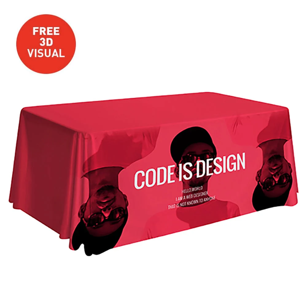 Premium Table Throw (Full-Color Dye Sublimation, Full Bleed)