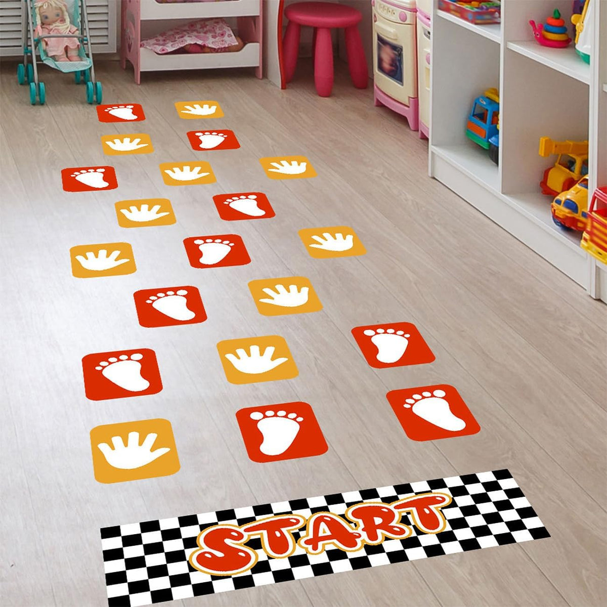Footprint Removable Floor Graphics $5/ft²